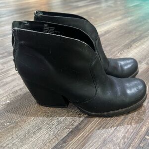 Kork Black Ankle Boots